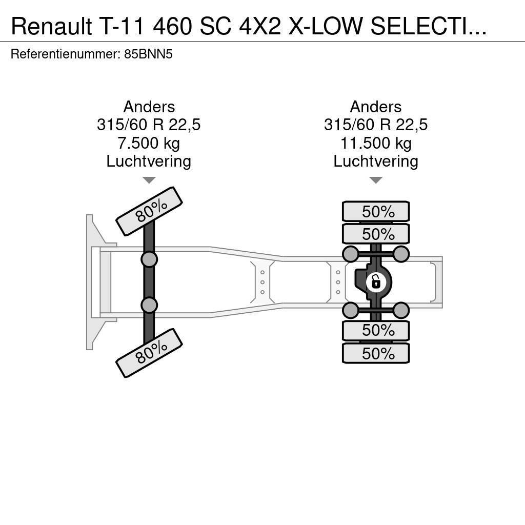 Renault T-11 460 SC 4X2 X-LOW SELECTION, HEFSCHOTEL, HYDRA Nyergesvontatók