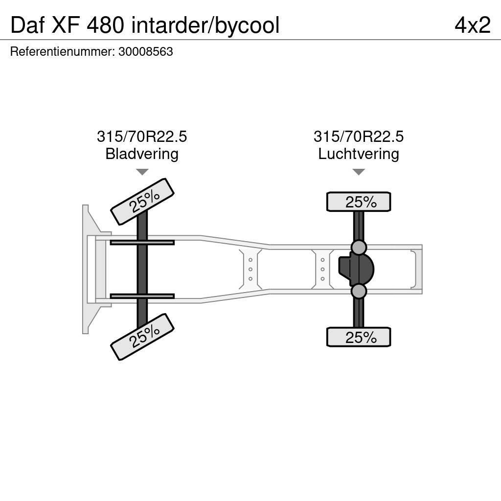 DAF XF 480 intarder/bycool Nyergesvontatók