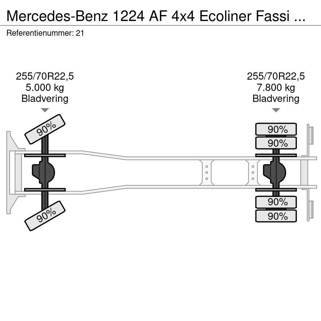 Mercedes-Benz 1224 AF 4x4 Ecoliner Fassi F85.23 Winde Beleuchtun Tűzoltó