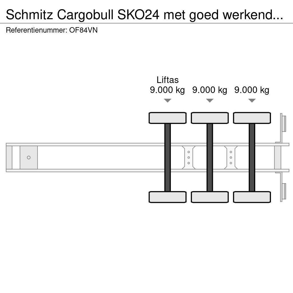 Schmitz Cargobull SKO24 met goed werkende carrier vector koelmotor, Hűtős félpótkocsik