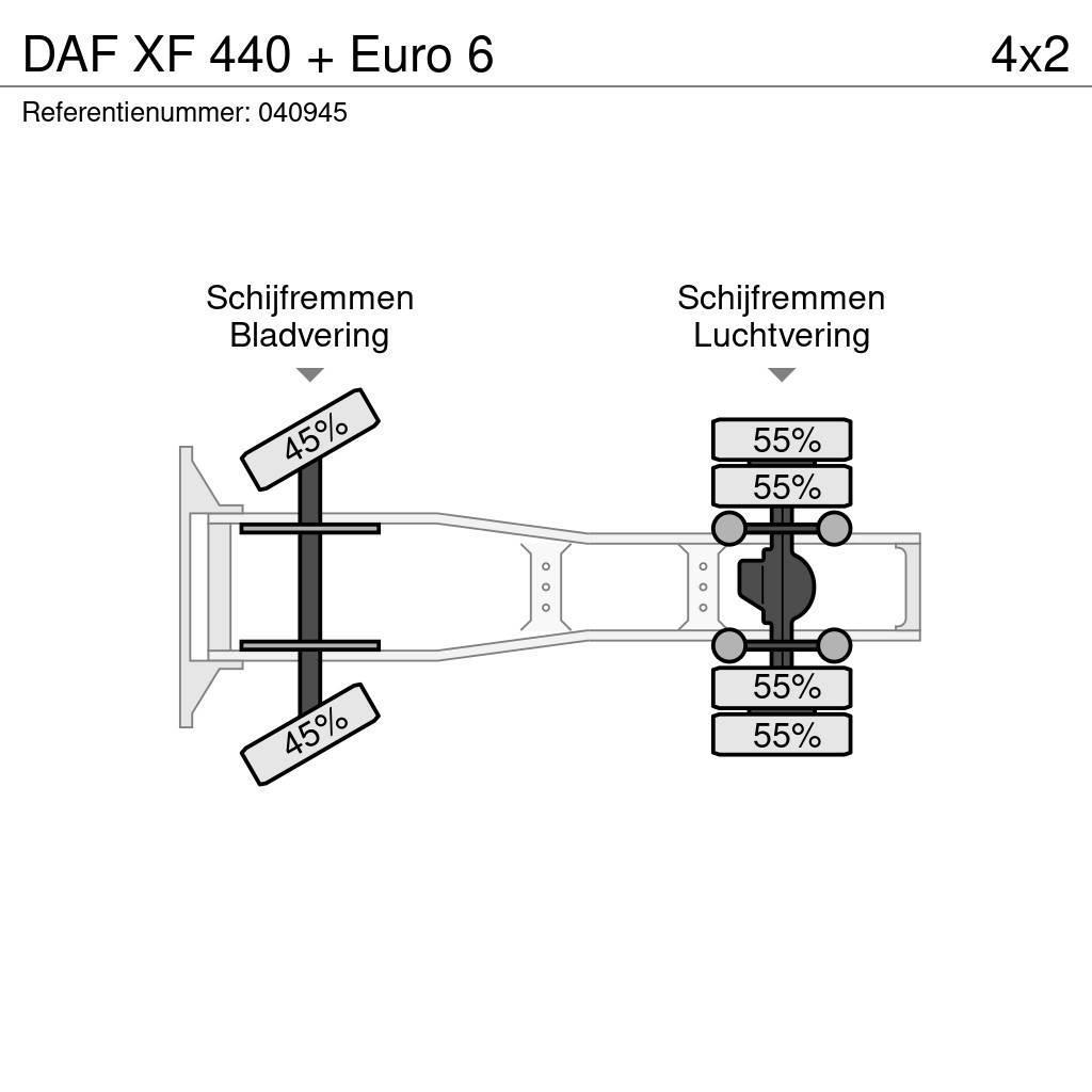 DAF XF 440 + Euro 6 Nyergesvontatók