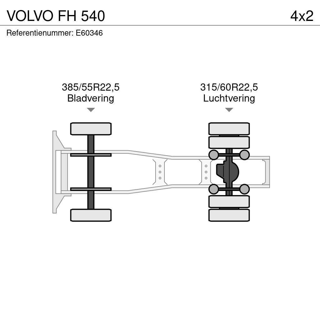 Volvo FH 540 Nyergesvontatók
