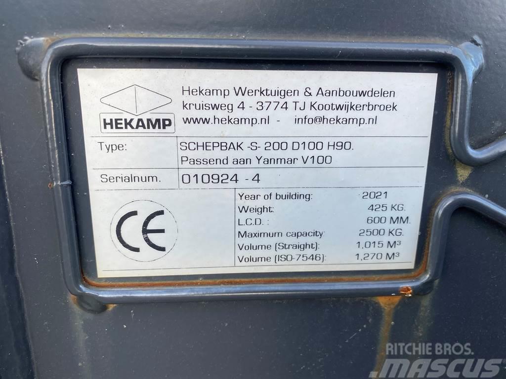 Terex Schaeff Ø50MM-Hekamp SCHEPBAK-S-200 D100 H90-Bucket Kanalak