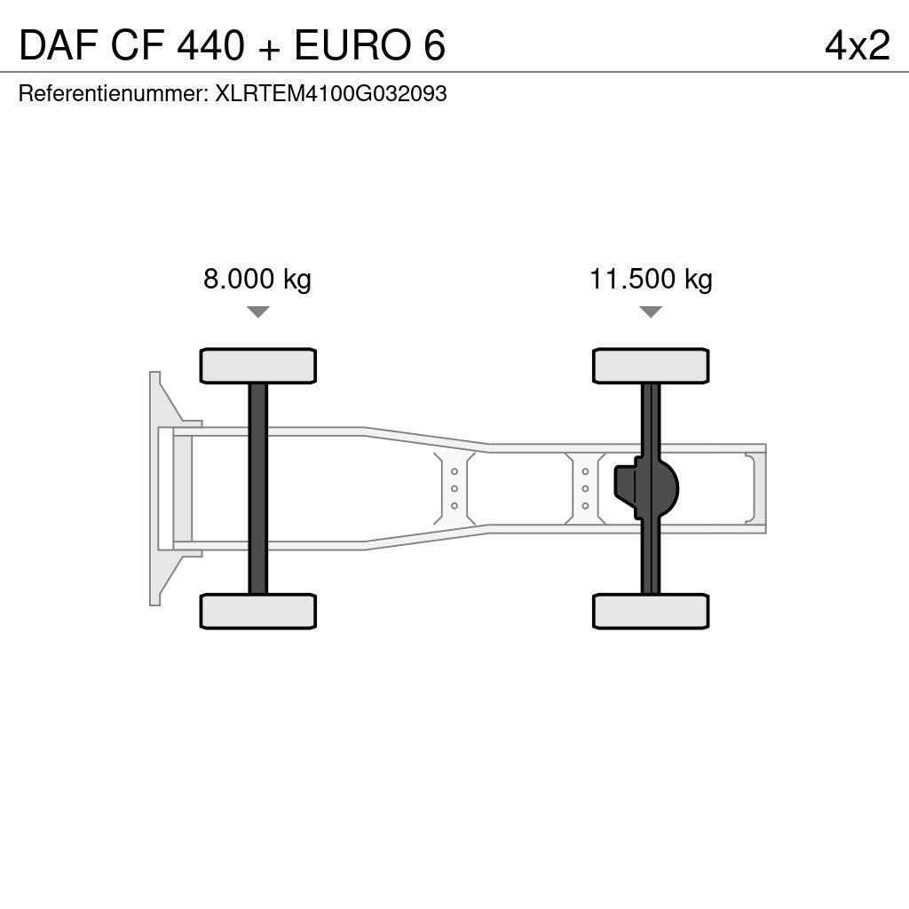 DAF CF 440 + EURO 6 Nyergesvontatók