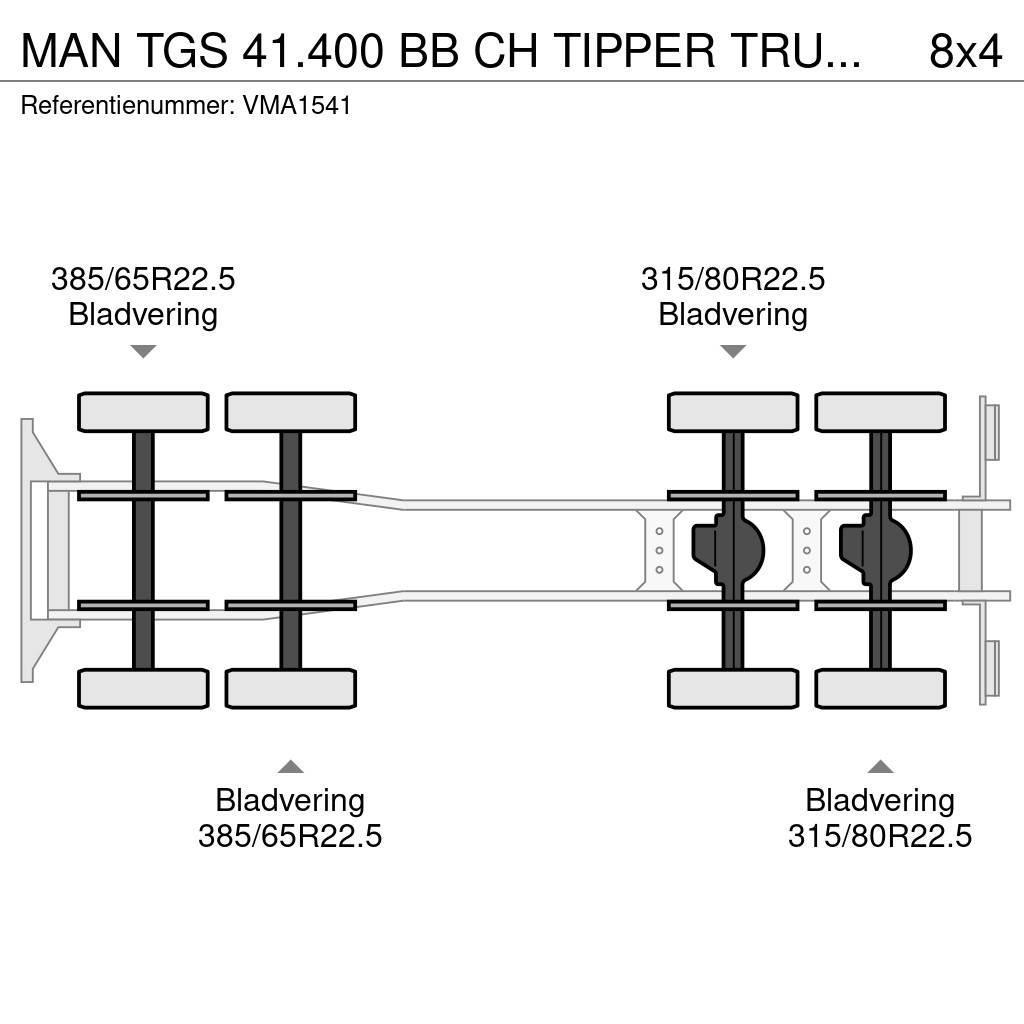 MAN TGS 41.400 BB CH TIPPER TRUCK (6 units) Billenő teherautók