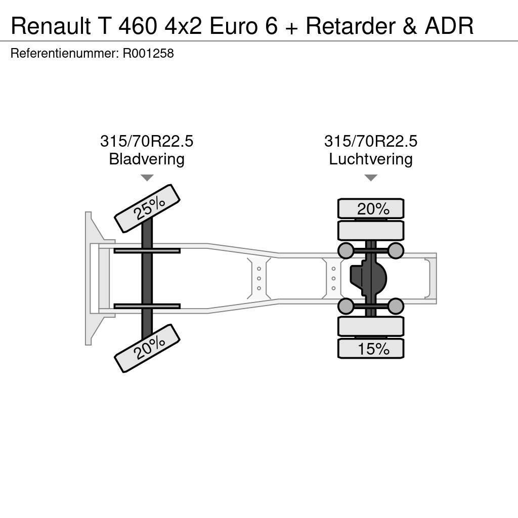 Renault T 460 4x2 Euro 6 + Retarder & ADR Nyergesvontatók