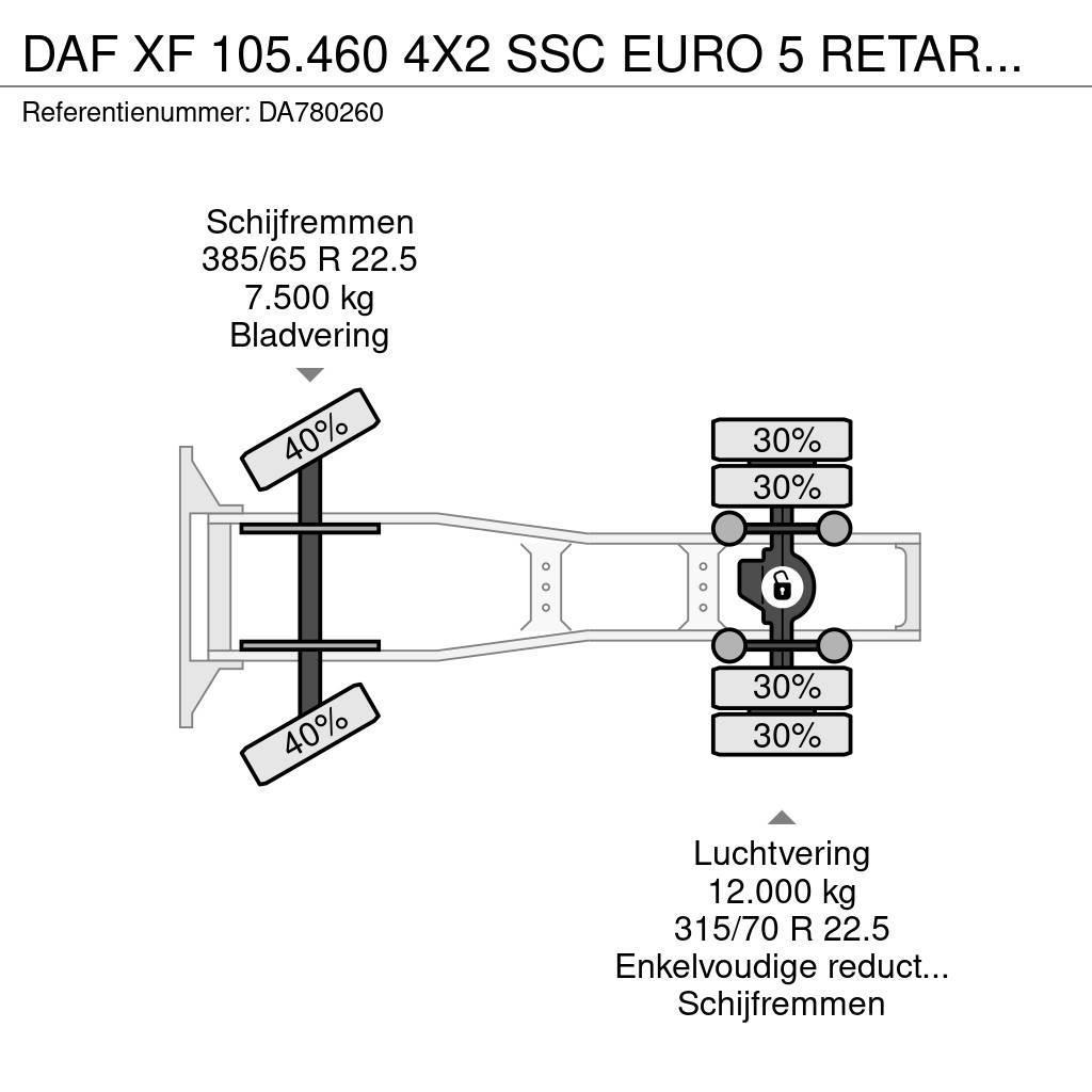 DAF XF 105.460 4X2 SSC EURO 5 RETARDER + MANUAL TRANSM Nyergesvontatók