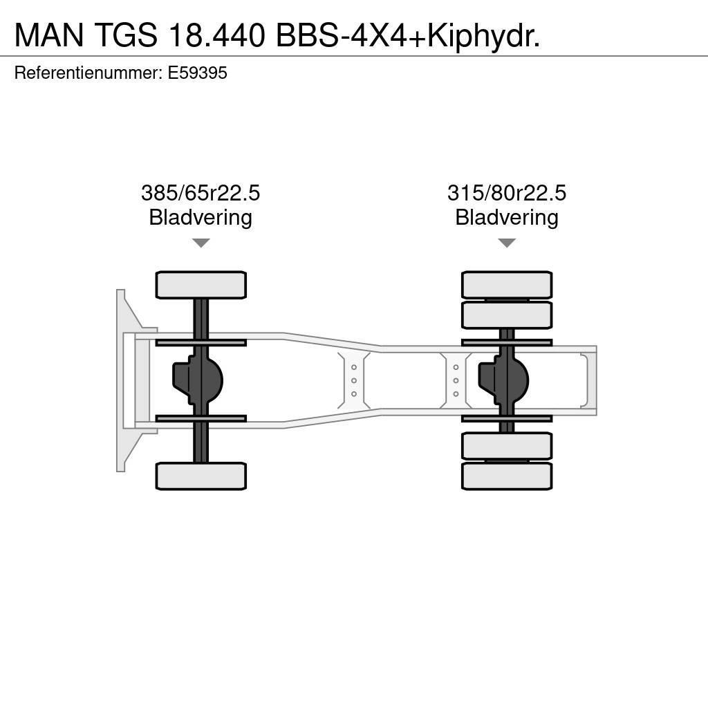 MAN TGS 18.440 BBS-4X4+Kiphydr. Nyergesvontatók