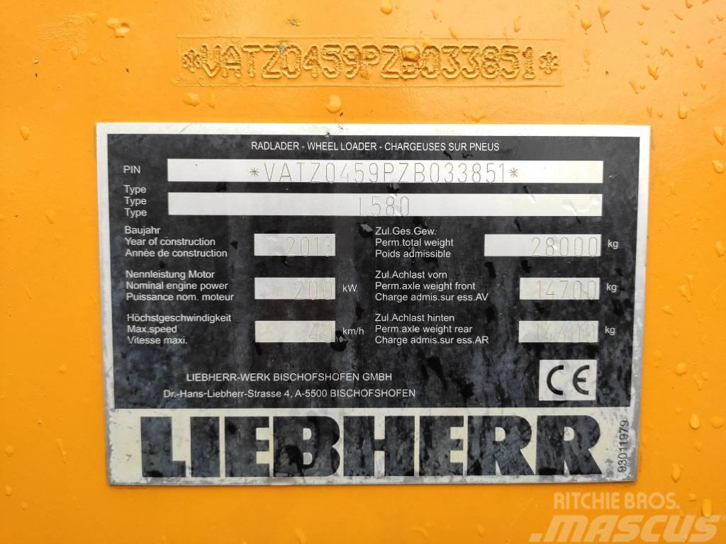 Liebherr L580 2plus2 Bj 2013' Gumikerekes homlokrakodók