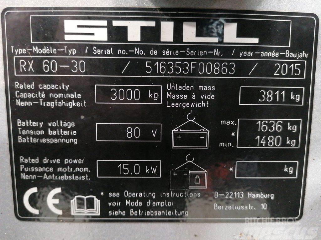 Still RX60-30 Elektromos targoncák