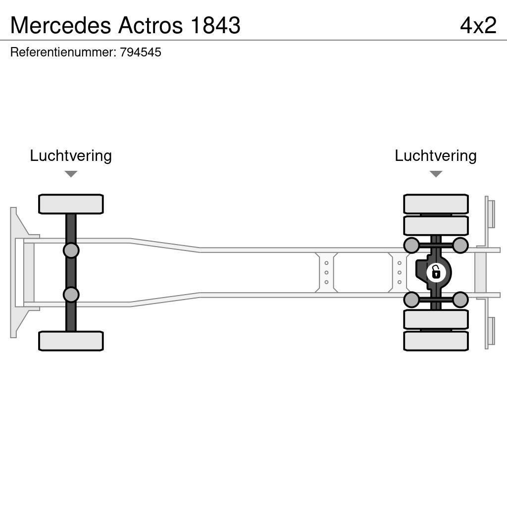 Mercedes-Benz Actros 1843 Platós / Ponyvás teherautók