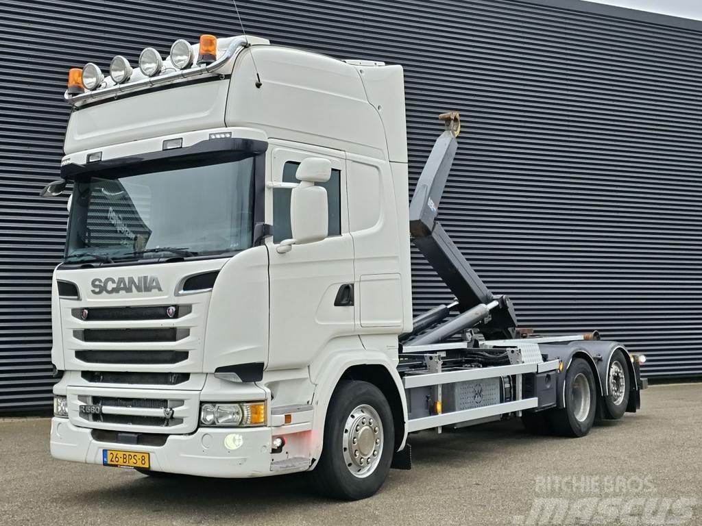 Scania R580 / V8 / 6x2 / HOOKLIFT / RETARDER / LIFT-STEER Horgos rakodó teherautók
