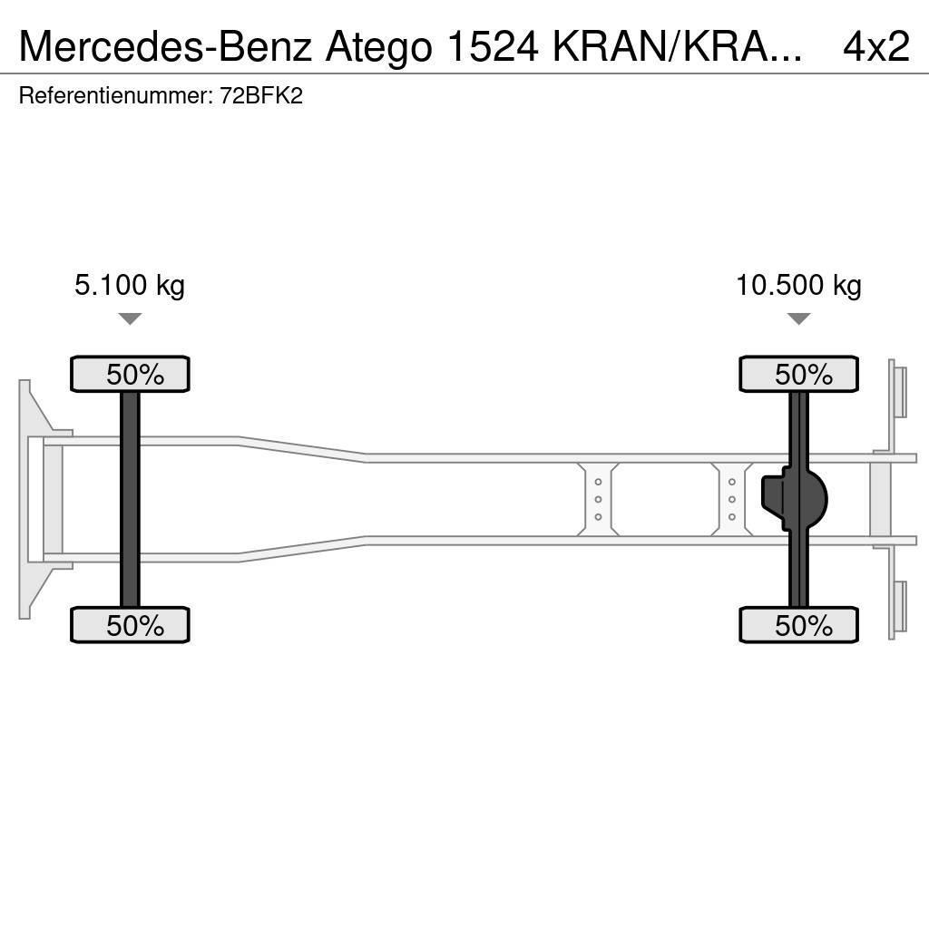 Mercedes-Benz Atego 1524 KRAN/KRAAN/MANUELL!!191tkm!!! Terepdaruk
