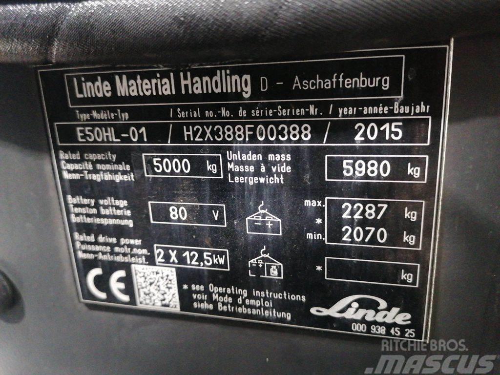 Linde E50HL-01 Elektromos targoncák