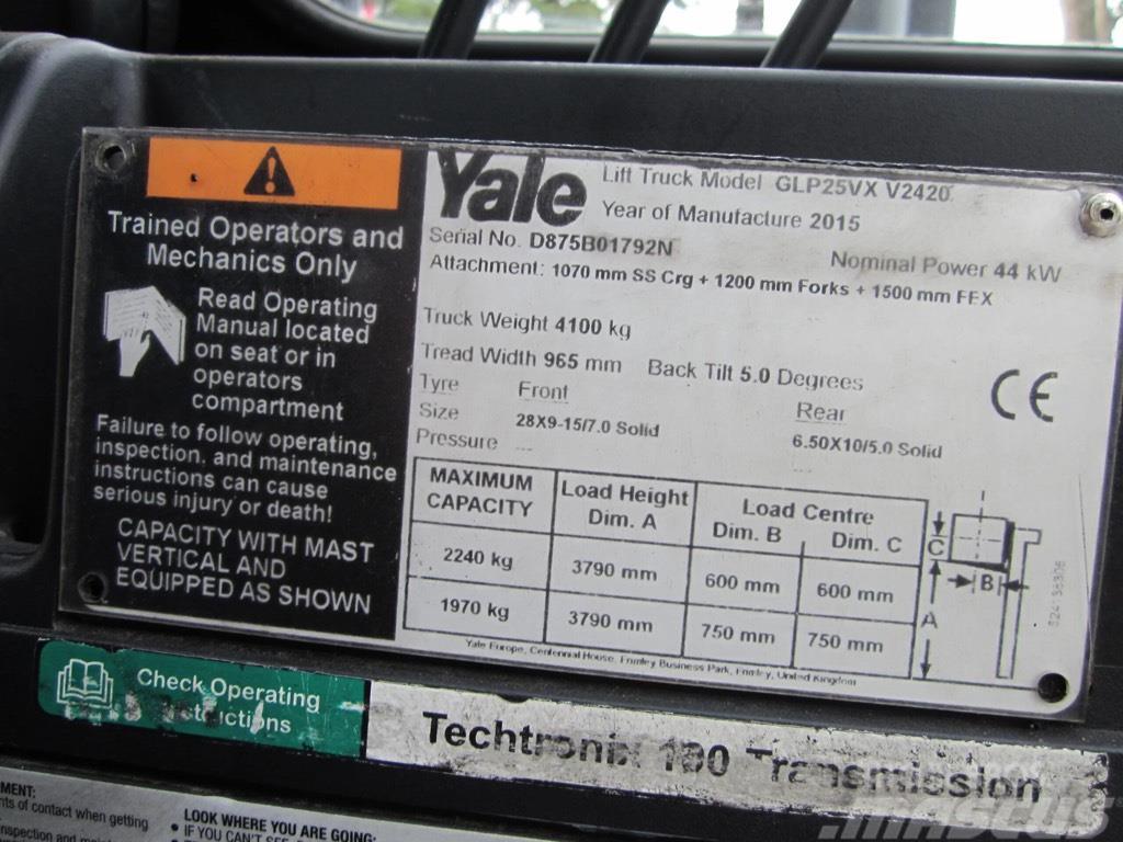 Yale GLP25VX Gázüzemű targoncák