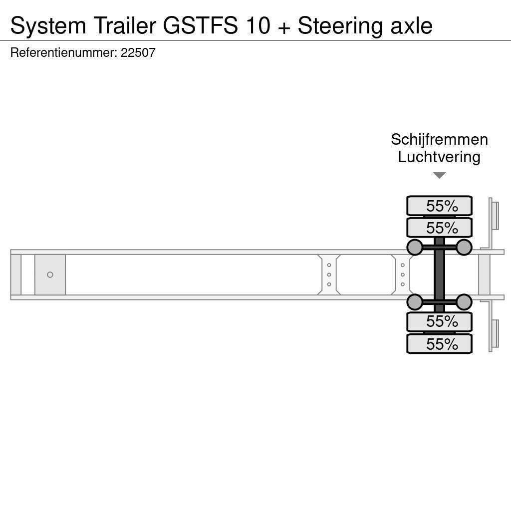  SYSTEM TRAILER GSTFS 10 + Steering axle Dobozos félpótkocsik