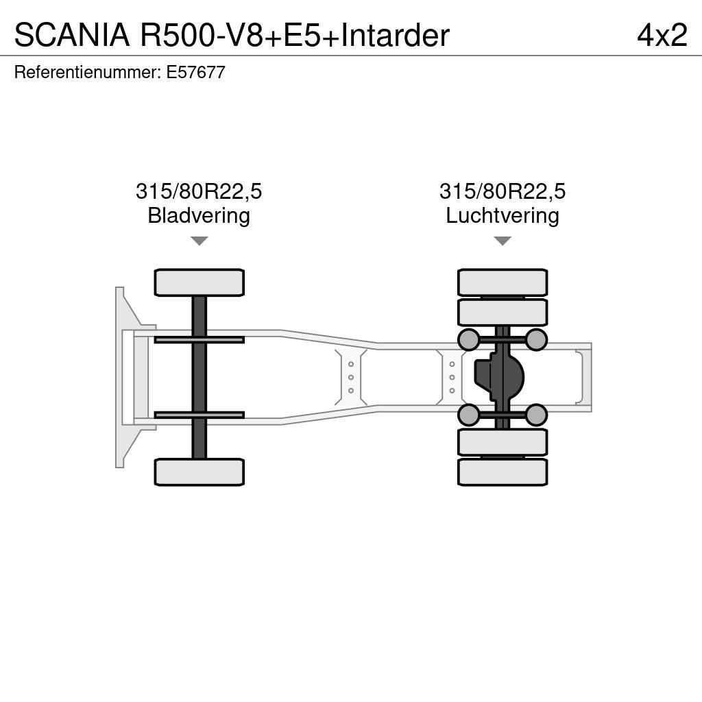 Scania R500-V8+E5+Intarder Nyergesvontatók