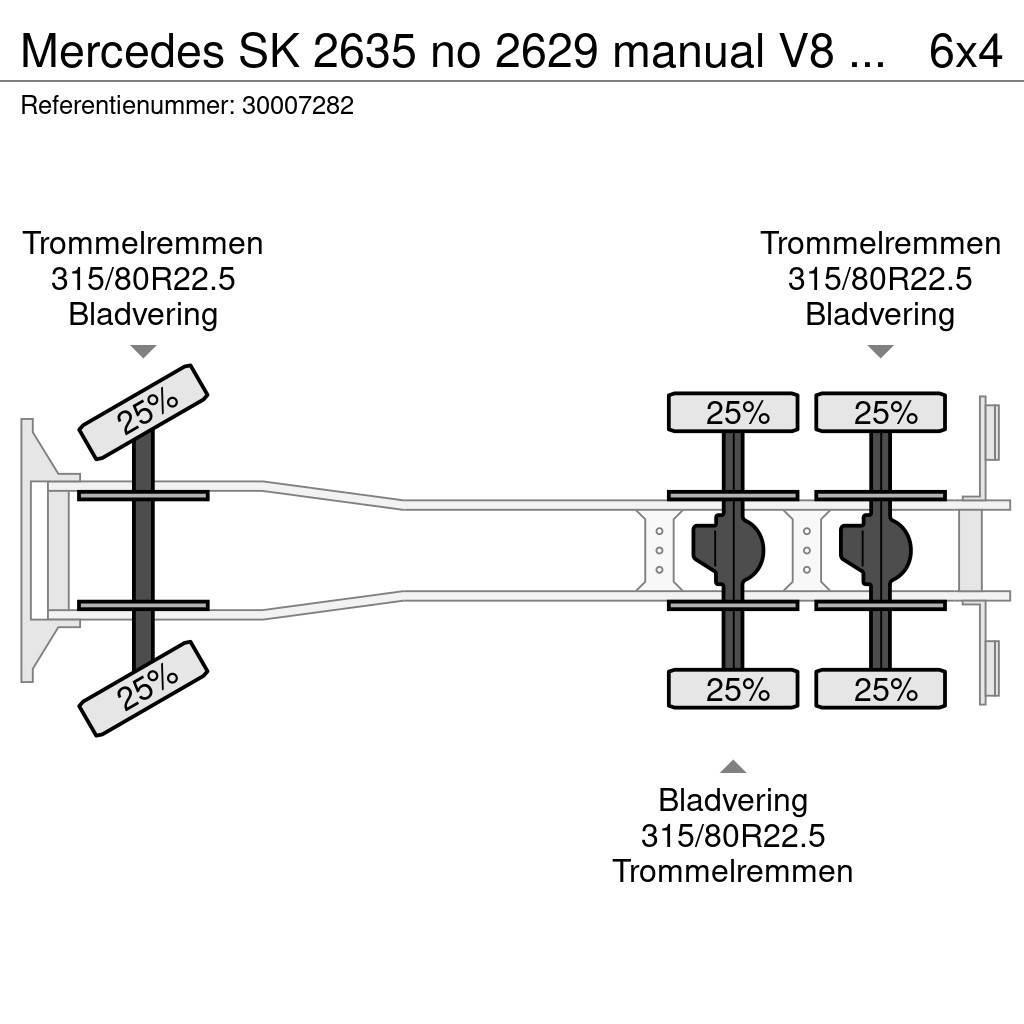 Mercedes-Benz SK 2635 no 2629 manual V8 2435 Billenő teherautók