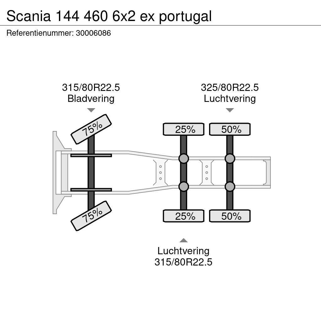 Scania 144 460 6x2 ex portugal Nyergesvontatók