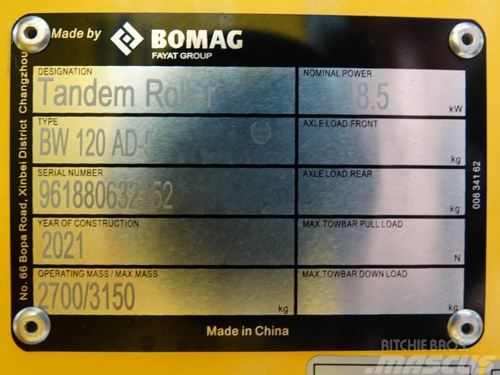 Bomag BW120AD-5 - 200 Hours! Kubota Engine Ikerdobos hengerek