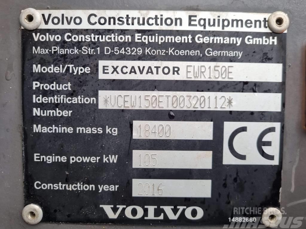 Volvo EWR 150 E Gumikerekes kotrók