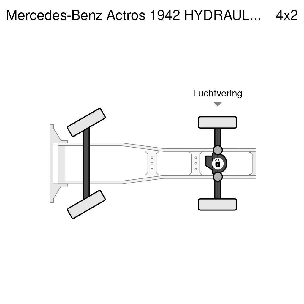 Mercedes-Benz Actros 1942 HYDRAULICS - EURO 5 - ONLY 426 760 KM Nyergesvontatók