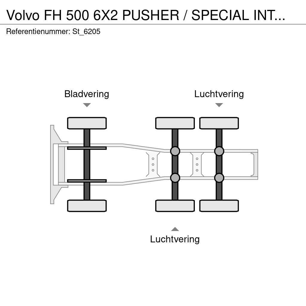Volvo FH 500 6X2 PUSHER / SPECIAL INTERIOR Nyergesvontatók
