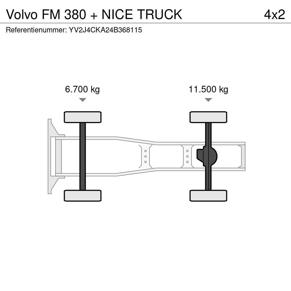 Volvo FM 380 + NICE TRUCK Nyergesvontatók