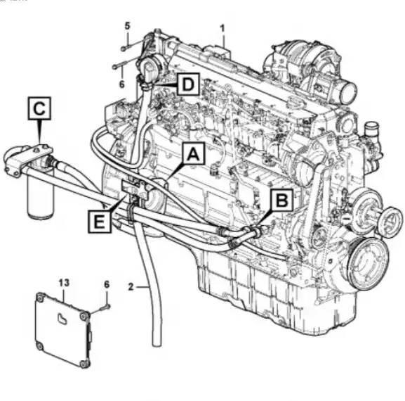 CAT C15 Diesel Motor E374 374D 374F C15 Engine Assy Váltók