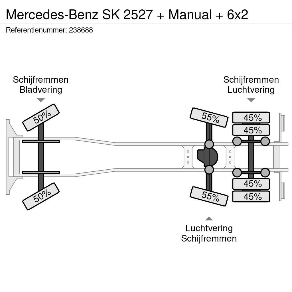 Mercedes-Benz SK 2527 + Manual + 6x2 Fülkés alváz