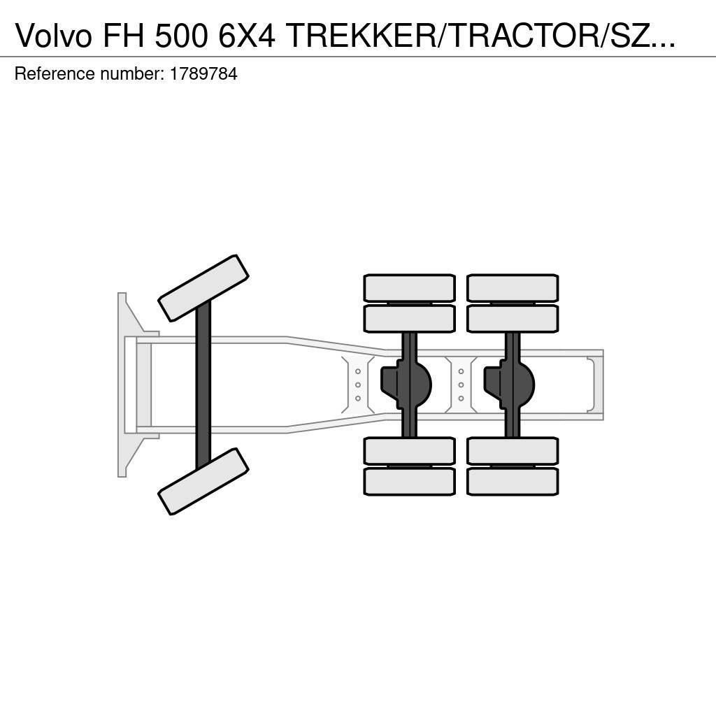 Volvo FH 500 6X4 TREKKER/TRACTOR/SZM EURO 6 HYDRAULIC Nyergesvontatók