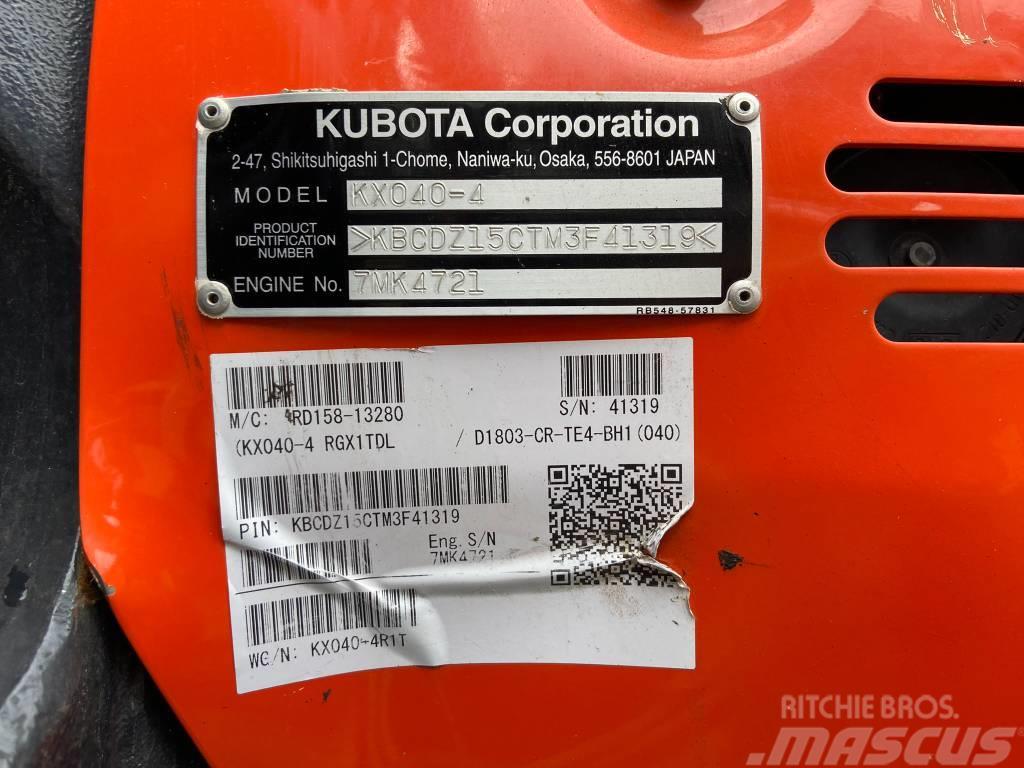 Kubota KX040-4 Mini kotrók < 7t