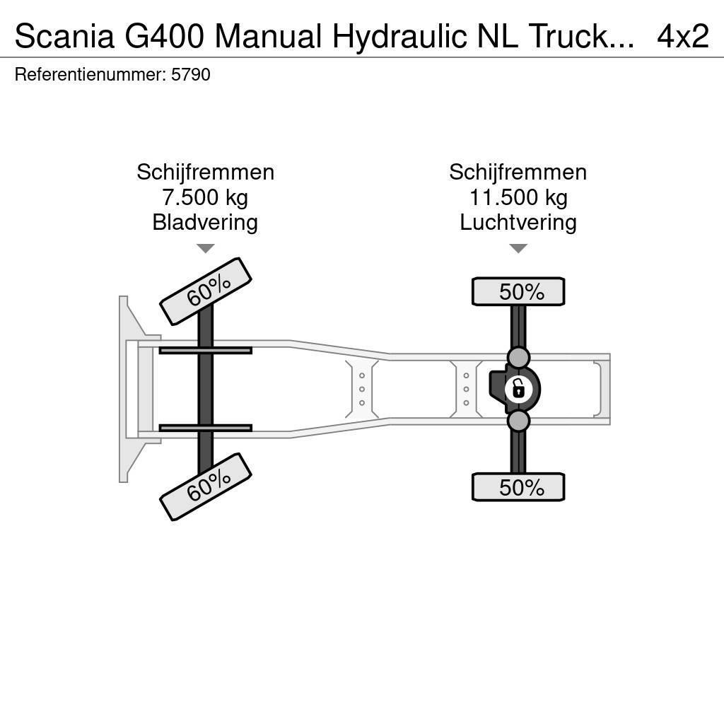 Scania G400 Manual Hydraulic NL Truck EURO 5 Nyergesvontatók