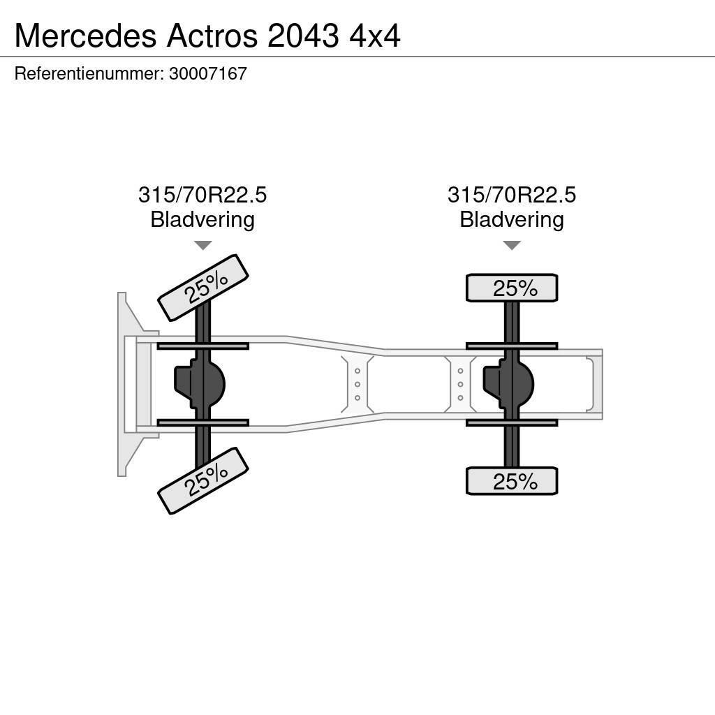 Mercedes-Benz Actros 2043 4x4 Nyergesvontatók