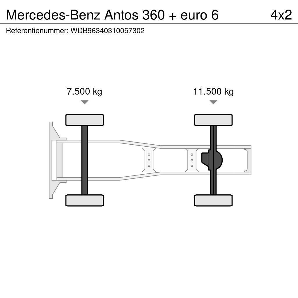 Mercedes-Benz Antos 360 + euro 6 Nyergesvontatók