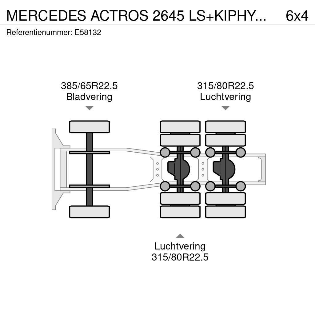 Mercedes-Benz ACTROS 2645 LS+KIPHYDR. Nyergesvontatók