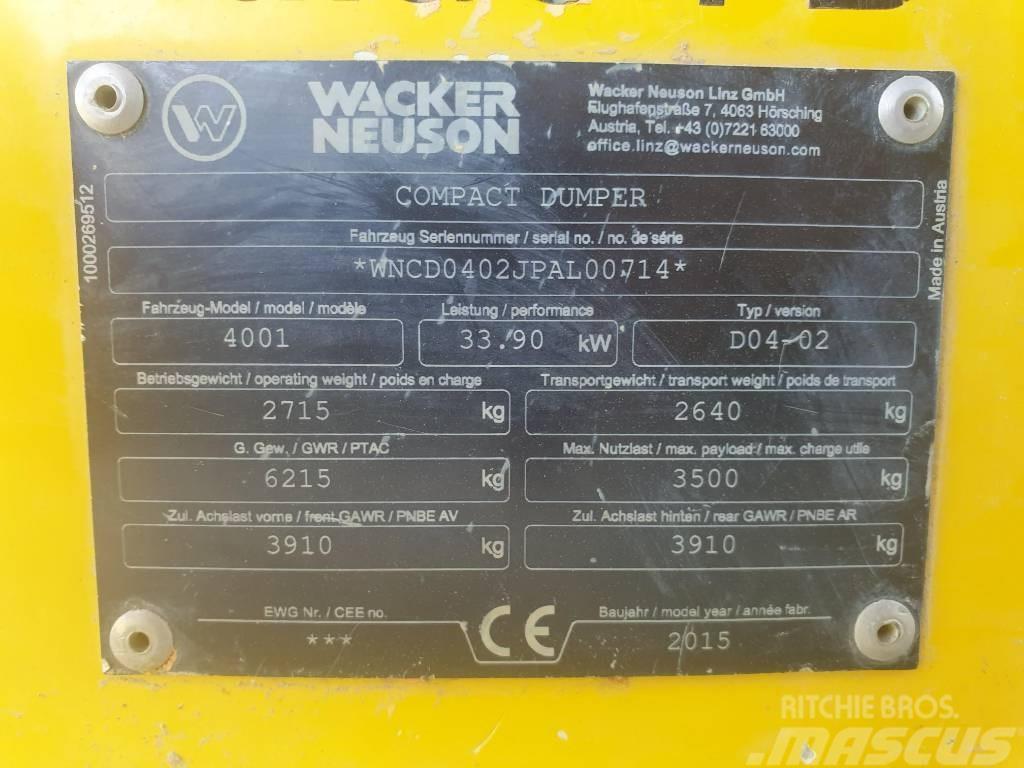 Wacker Neuson 4001s Csuklósdömperek