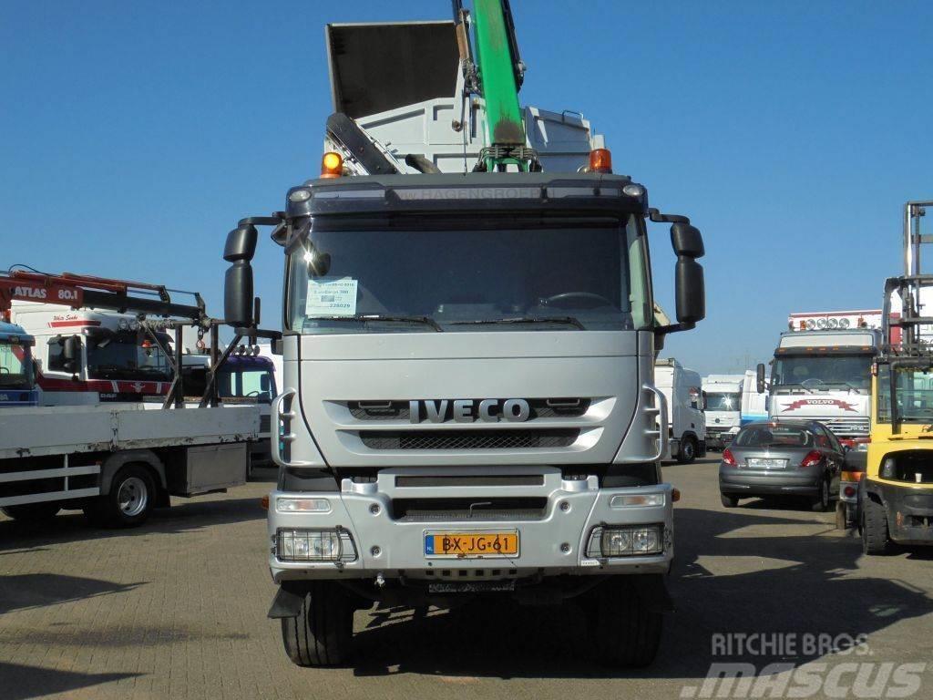 Iveco Stralis 380 + Euro 5 + HMF 1643 CRANE + KIPPER + 6 Billenő teherautók