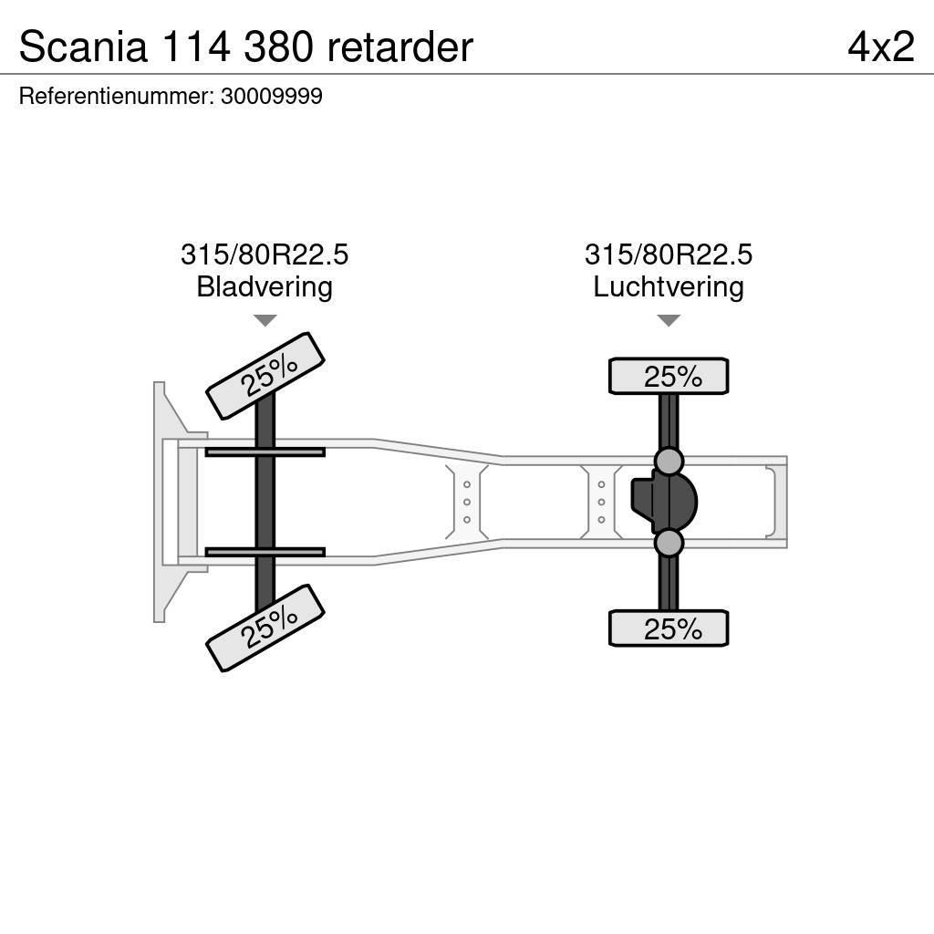 Scania 114 380 retarder Nyergesvontatók
