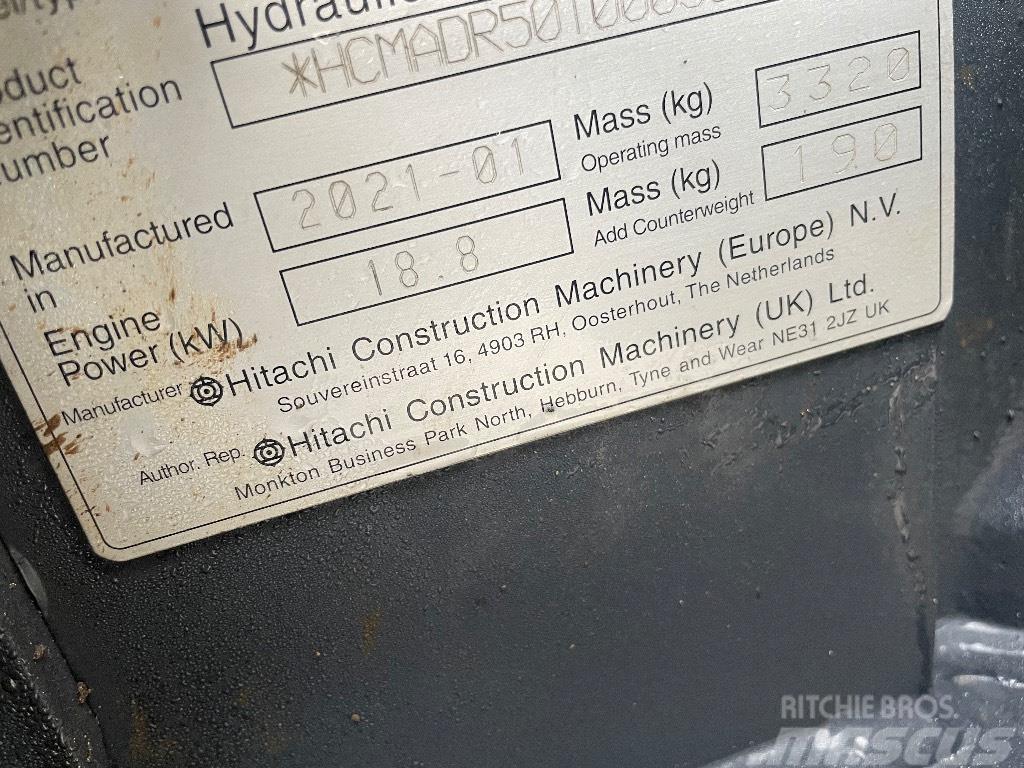 Hitachi ZX 33 U Mini kotrók < 7t