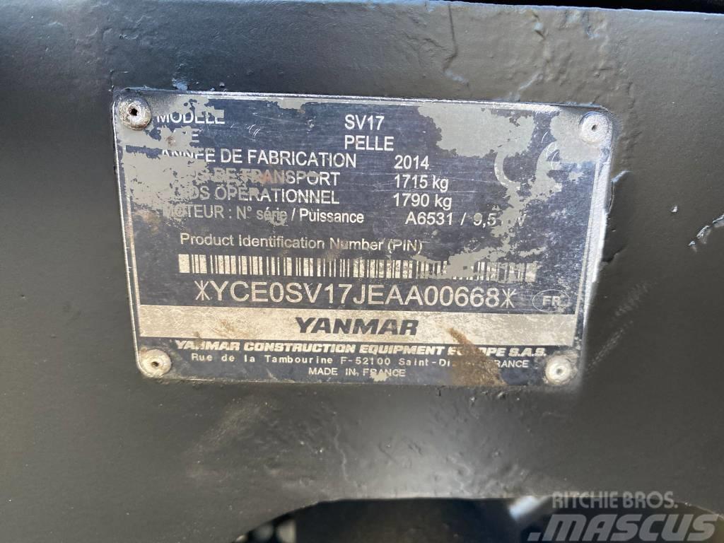 Yanmar SV 17 Mini kotrók < 7t