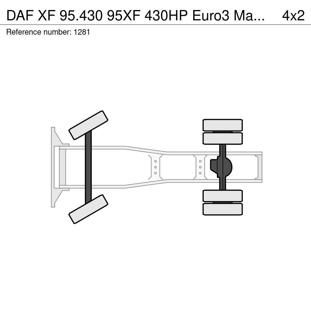 DAF XF 95.430 95XF 430HP Euro3 Manuel Gearbox Hydrauli Nyergesvontatók