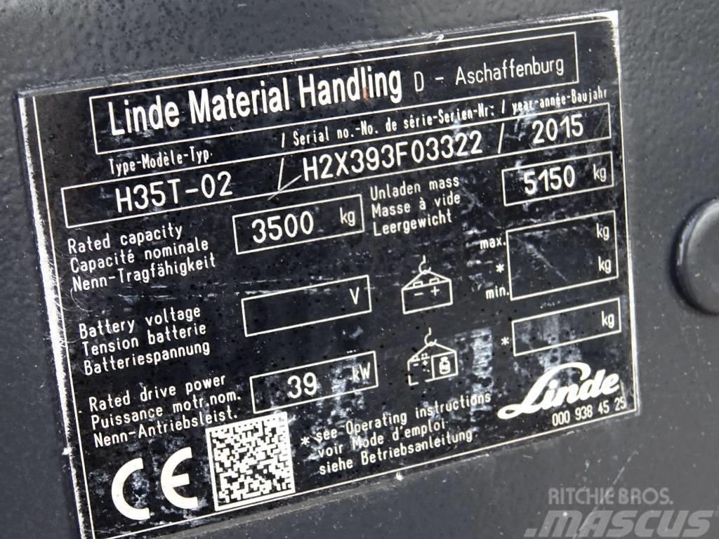 Linde H35T-02 Gázüzemű targoncák