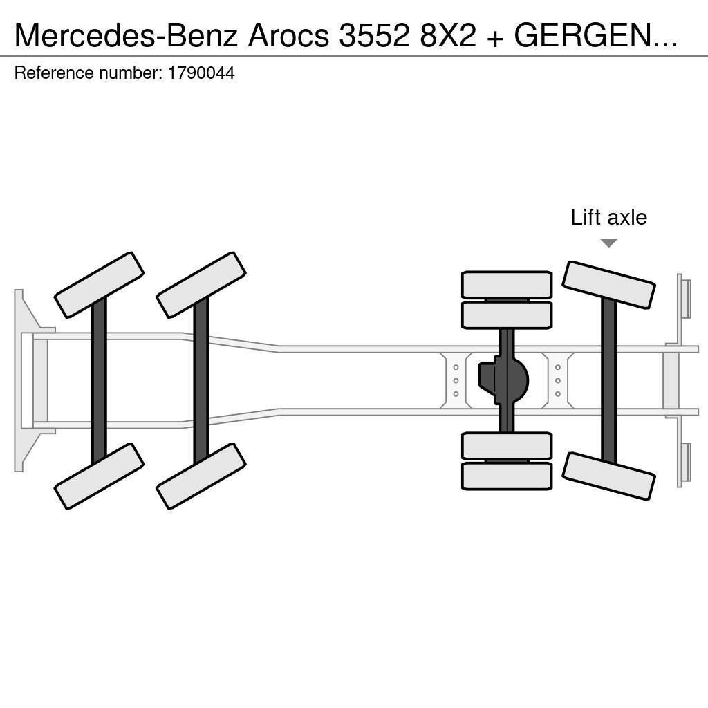 Mercedes-Benz Arocs 3552 8X2 + GERGEN GRK 24/70 HAAKARMSYSTEEM/A Hook lift trucks