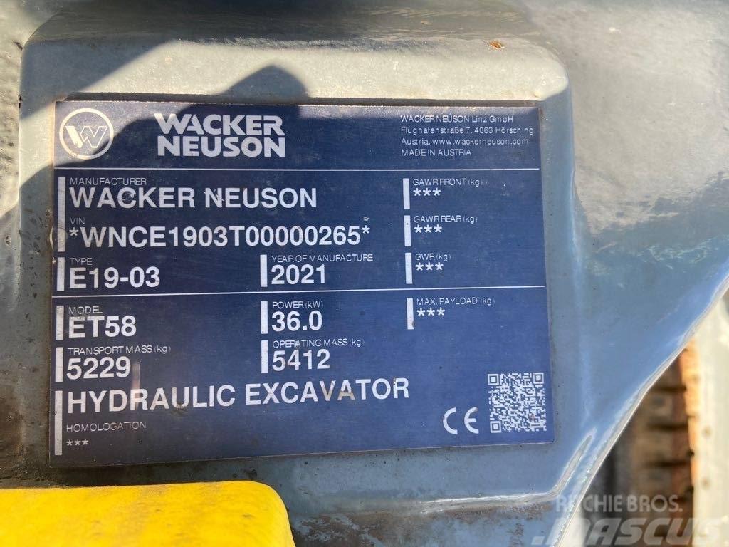 Wacker Neuson ET58 Lánctalpas kotrók