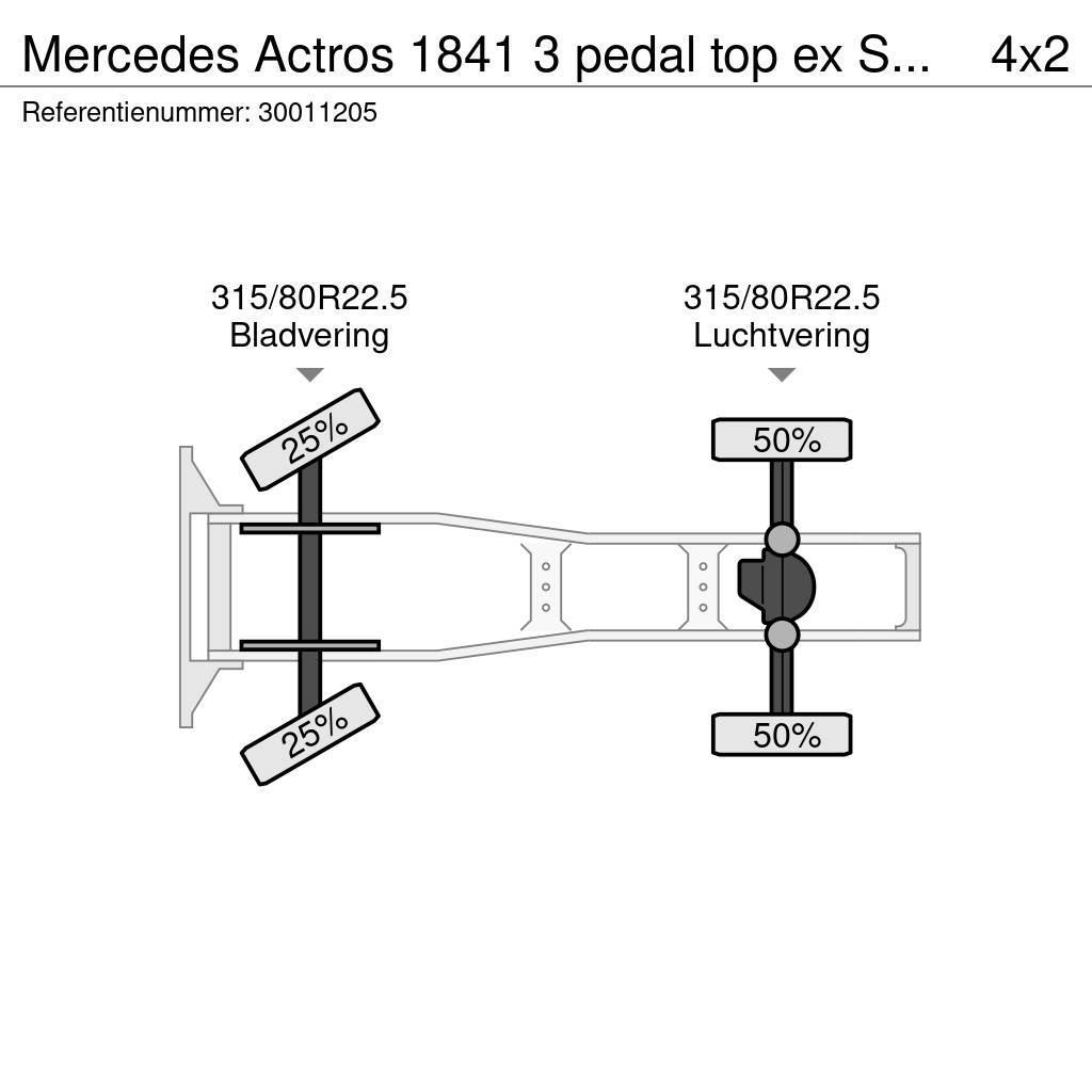 Mercedes-Benz Actros 1841 3 pedal top ex Supermarket Nyergesvontatók