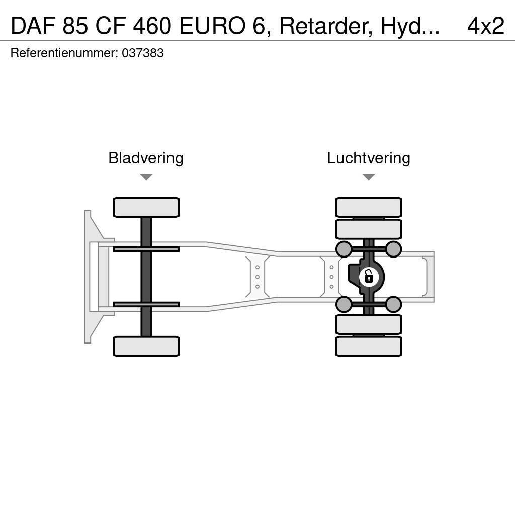 DAF 85 CF 460 EURO 6, Retarder, Hydraulic Nyergesvontatók