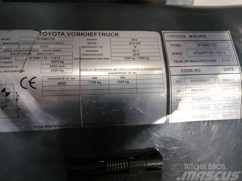 Toyota 8FBMKT25 Elektromos targoncák
