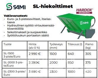 Sami SL 1500 3P/Euro Homok és Sószórók