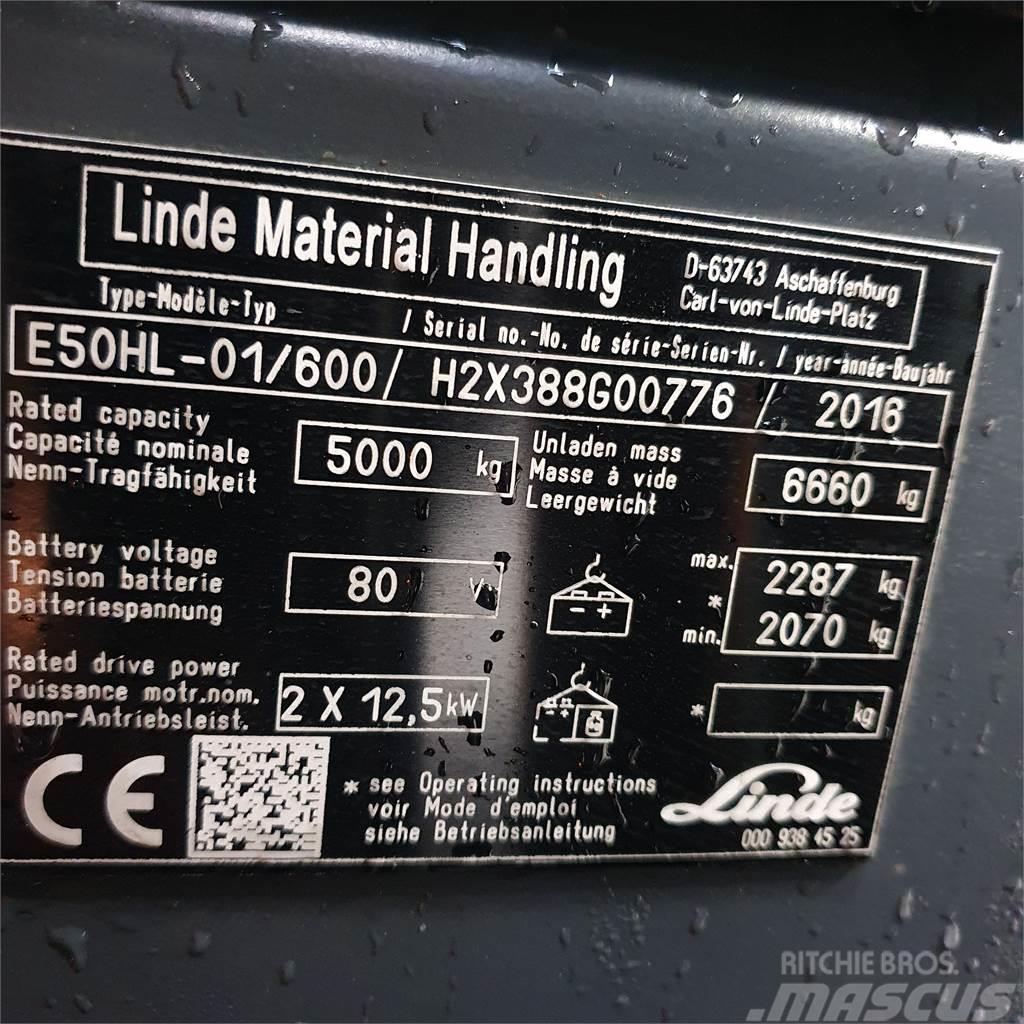 Linde E50/600HL Elektromos targoncák